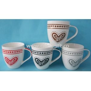 Heart love mug in new bone china material