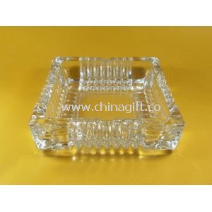 Hotel smoking pressed Clear Glass Ashtray