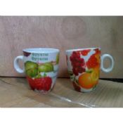 Porcelain Fruit Printing Coffee Mug images