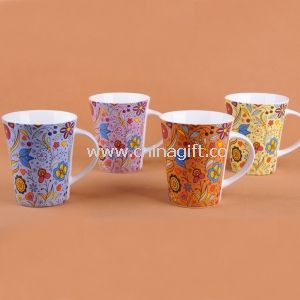 Shinny color design mug in new bone china