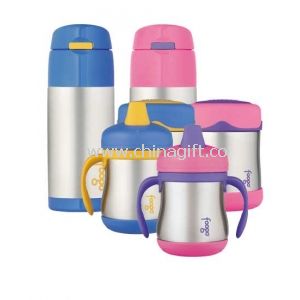 Children plastic cup with straw