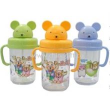 Portable Eco Friendly Sport Kids Plastic Water Bottles With Cup Holders images