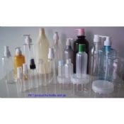Olika kapacitet Transparent tomma PET kosmetika förpackningar flaskor och burkar images