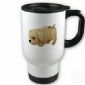 Cartoon children cup with animal bottom small picture
