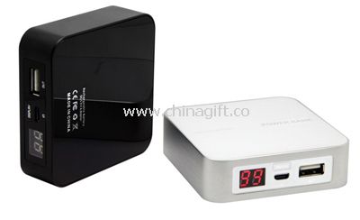Square power bank with indicator lamps