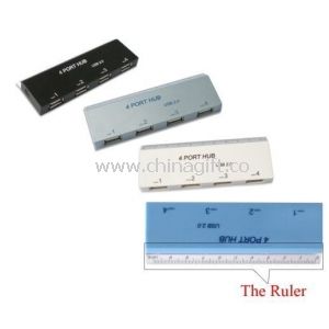 4-Port USB HUB with Ruler