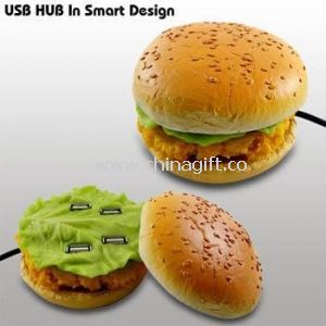 Hamburger shape 4-Port USB HUB