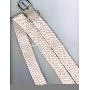 Personalizado algodón trenzado cinturones de tela de moda para las mujeres