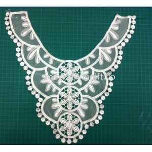 Embroidery mesh cotton collar clothing motif