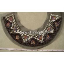 Wood and plastic bead collar images