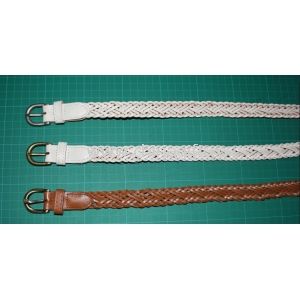 White and Coffee Cloth Belts