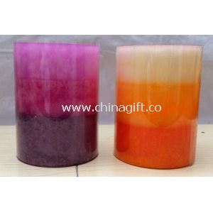 Große 4 x 6 Zoll-Multi-Color Led Pillar Candle