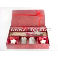 Christmas red berry candle gift set 3