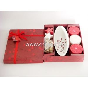 Christmas red berry candle gift set2