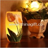 Embossed flower candles