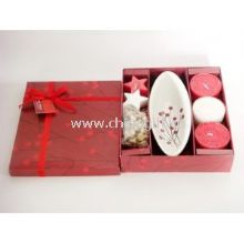 Crăciun roşu berry lumânare cadou set2 images