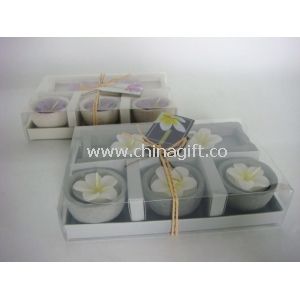 Flower Flickering Tea Light Candles Scented Candle Gift Sets For Weddings
