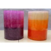 Große 4 x 6 Zoll-Multi-Color Led Pillar Candle images