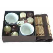 Bamboo candle gift set images