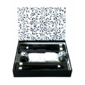Black/White scented candle gift set images