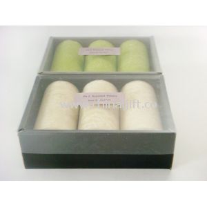 Scented pillar candle gift set