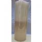 Large LED pillar candle with wave edge small picture