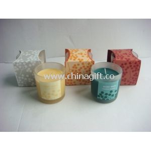 Two color scented candle