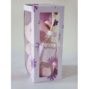 Lovely bear toy with reed diffuser gift set