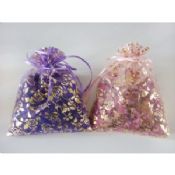 Sacs de semences décoratif violet Organza Potpourri images