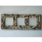 Ekte stein Shabby Chic trippel fotoramme small picture