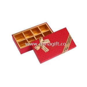Puntos de impresión bandejas inserto rojo reciclan cajas de regalo de la cartulina