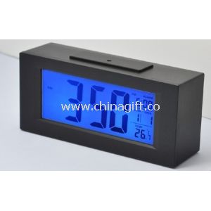 White, Black Digital LCD Electronic Desktop Calendar