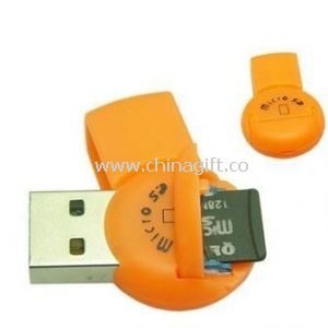 Forma del compás Mini USB lector de tarjetas