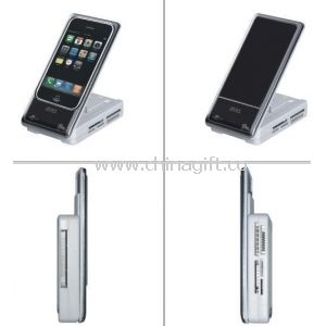 Suporte dobrável celular com leitor de cartão USB