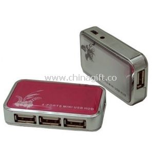 Кожа 4-портовый USB-концентратор