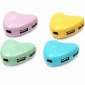 Heart shape 4-Port USB HUB images