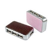 Leather 4-Port USB HUB images