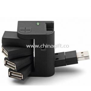 Rotatable 4-Port USB HUB