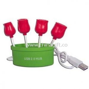 Tulipán tvar 4-Port USB HUB