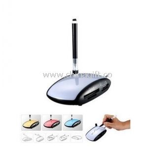 USB Card Reader with Memo note stand and mood light