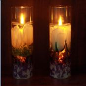 Плаваючі желе свічку в скляну банку images
