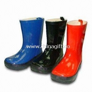 Childrens regn støvler med gummi såle og øvre