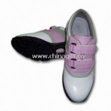 Professional Golf Shoes with TPR Sole and Leather Upper, Available in Various Color Combinations images