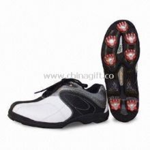 Professional Golf Shoes with TPR Sole and Leather Upper images