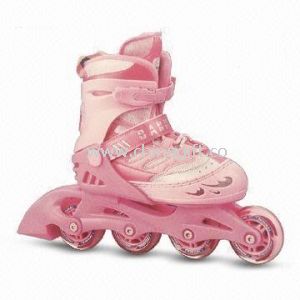 Inline Skate Shoes with PU Wheels and Aluminum Frame