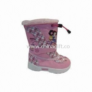 Snow Boots with PU/Oxford Upper, Warming Lining and PVC Sole