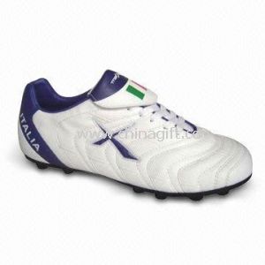 Soccer Shoes with PU Upper and Lightweight TPU Outsole