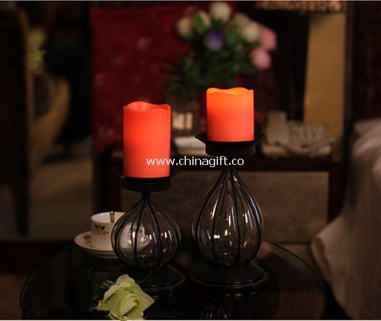 Battery operated led pillar candles