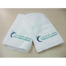 White 100% Cotton Hotel supply OEM embroidery logo hand towel images
