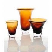 Amber dekorative Glass Vase images